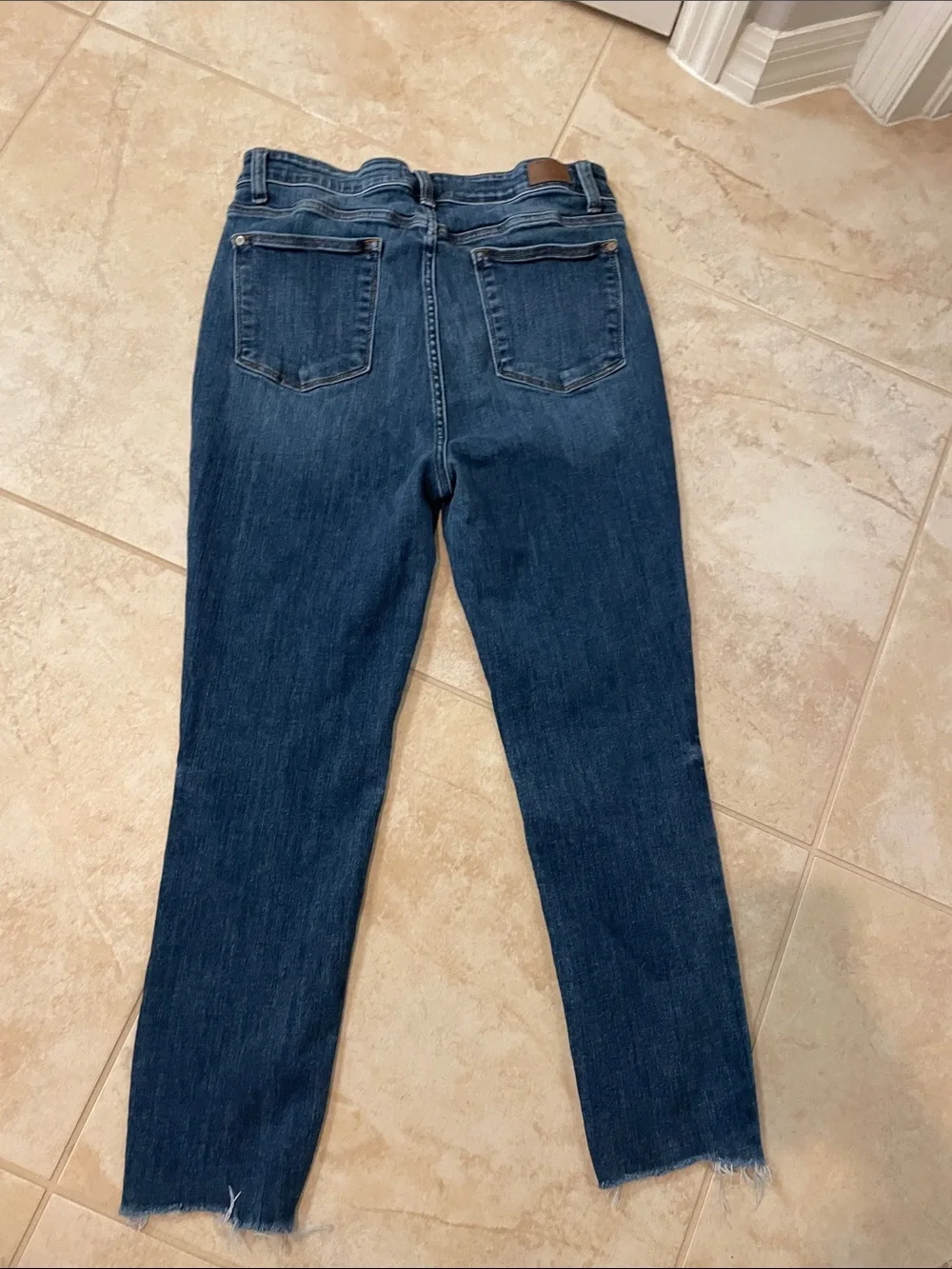 Judy Blue Dark Blue High-Rise Button-Fly Jeans - Picture 3 of 3